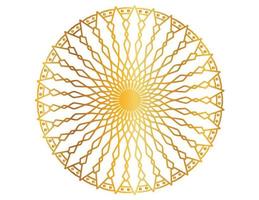 Golden mandala design pattern, background, flower, ornament vector