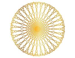 Golden mandala design pattern, background, flower, ornament vector