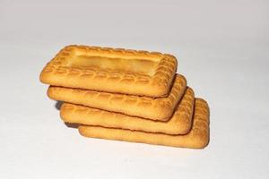 Group of Biscuit on white background. photo