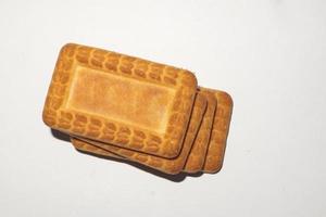 Group of Biscuit on white background. photo