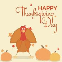 Illustration vector design of thanksgiving background template