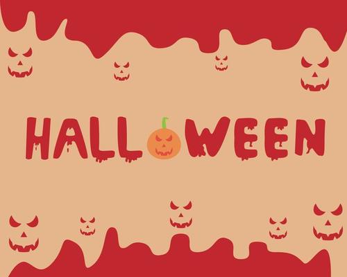 Illustration vector design of Halloween background template