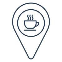 location coffe shop for website, promotion, social media vector