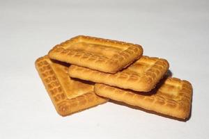 Group of Biscuit on white background. photo