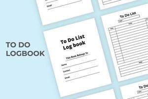 To do list journal interface. To do list notebook and Task tracker. Work list log book. To do list notebook. Daily work planner. Time management notebook. vector