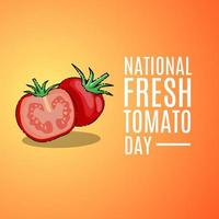 national tomato day vector illustration