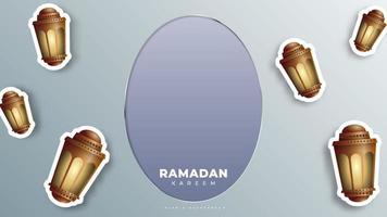 Modern islamic background design suitable for giftcard, banner, postcard, brochure vector