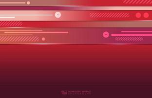 Abstract red geometric template style artwork. Overlapping for geometric red gradient background. Illustration vector