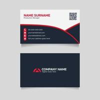 Red Creative Visiting Card Design Template vector