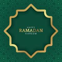 Ramadan Kareem, Islamic Arabic Green Pattern Background vector