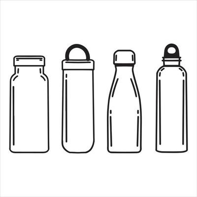 Cartoon -big plastic bottle with handle Royalty Free Vector