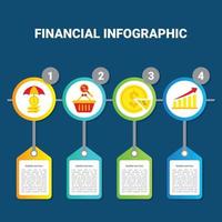 elemento infográfico de finanzas vector