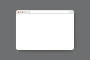 Browser window mockup. modern internet page vector