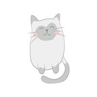 Cute Sitting Kitty Favorite Pet vector