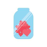 Decorative Element Heart in a Jar Valentines Day vector