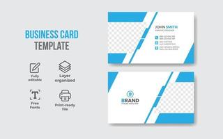 Business card design for digital marketing agency and corporate business, Minimalist modern business card design template vector