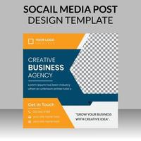 plantilla de diseño de publicación de redes sociales de negocios corporativos vector