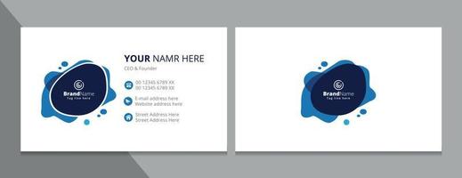 Modern Corporate Business Card Template Design, Fully Editable Template. vector