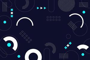 Flat geometric shapes wallpaper. - Vector. vector