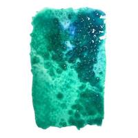 Turquoise watercolor stain vector