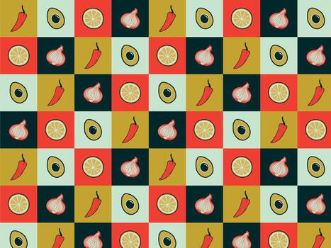 patrón de ilustración de taco vector