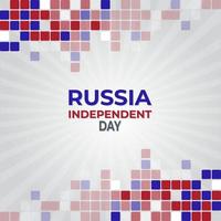 día de la independencia de rusia. vector de tarjeta de felicitación creativa