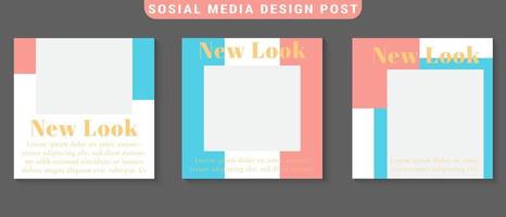 social media template post for promotion template post for ads vector