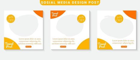 Culinary social media post template banner vector