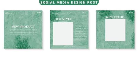 Modern Social Media Posts Template vector