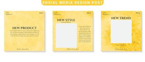 Modern Social Media Posts Template vector