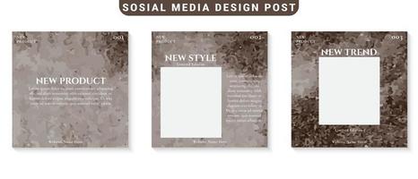 Modern Social Media Posts Template vector