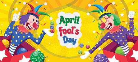 April Fool's Day Background vector