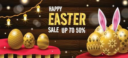 Happy Easter Sale Background vector