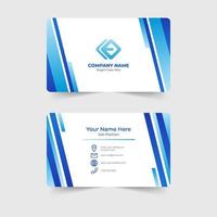 Corporate modern business card template design vector