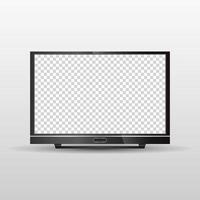 Blank LCD screen realistic design vector