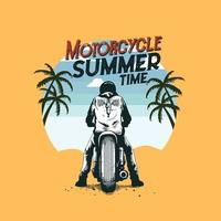 motorcyccle illustration for t-shirt design vector