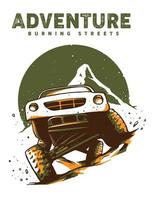 offroad artwork for t-shirt design vector