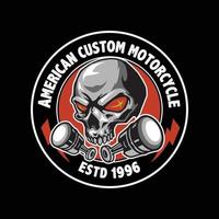 motorcycle custom artwork vector