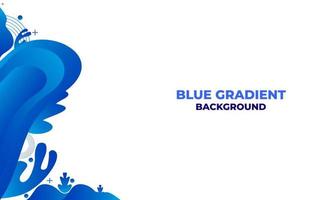 abstract blue gradient background vector