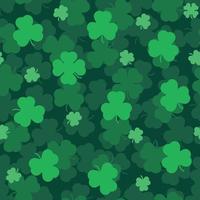 Green bush of clover leaves seamless pattern background