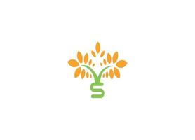 tree flower health modern logo design vector icon template with white background