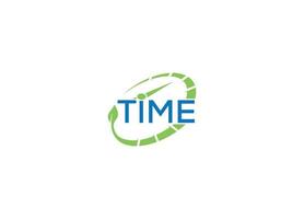 reloj de tiempo plantilla de icono de vector de diseño de logotipo moderno con fondo blanco