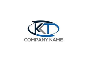 KT logo design vector template