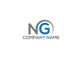 NG logo design vector template