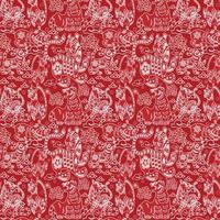 chinese new year 2022, pattern background vector