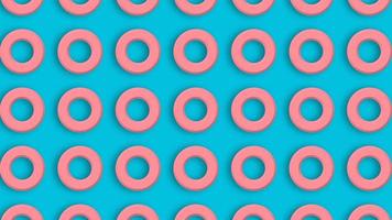 abstract blue background with seamless pink circle pattern photo