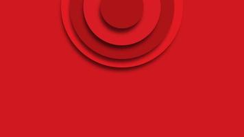 3D abstract red background with circle shape. Red geometric texture. blank space for text. photo