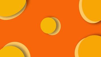 minimal circle shape background with yellow color. Dynamic style banner design photo