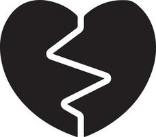 heart love sign black vector