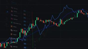 A background with the illustration of the market stock statistics photo